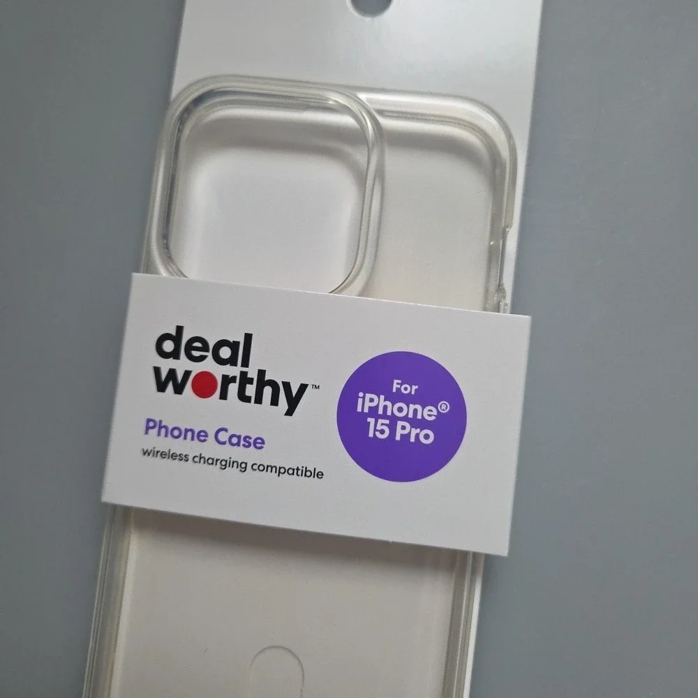 Deal-Worthy Clear Phone Case for iPhone 15 Pro‎ Wireless Charging Compatible
